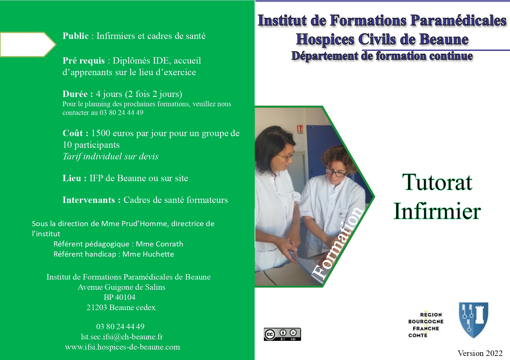 Formation tutorat infirmier | IFSI de Beaune